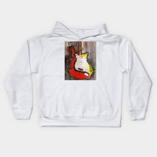 Colorful Guitar Painting Kids Hoodie